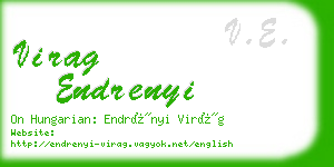 virag endrenyi business card